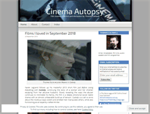 Tablet Screenshot of blog.cinemaautopsy.com